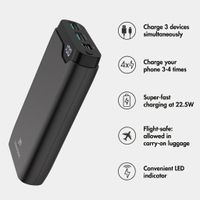 imoshion Power bank 20,000 mAh - 22.5W Fast charger - USB-C / USB-A - Black