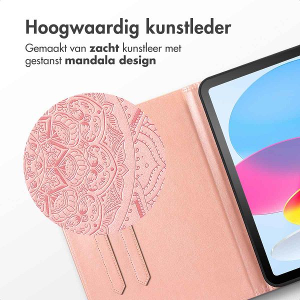 imoshion Mandala Bookcase Apple iPad 11 (2025) 11 inch / iPad 10 (2022) 10.9 inch - Rose Gold