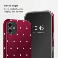 Selencia Vivid Back Cover Apple iPhone 11 - Happy Dots Burgundy