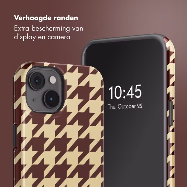 Selencia Vivid Backcover met MagSafe Apple iPhone 14 - Pied-de-Poule