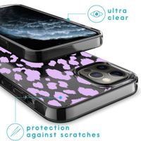 imoshion Design hoesje iPhone 12 (Pro) - Luipaard - Paars