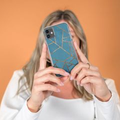 imoshion Design hoesje OnePlus Nord 2 - Grafisch Koper / Blauw