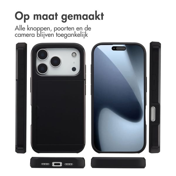 imoshion Backcover met pasjeshouder Apple iPhone 17 Pro - Zwart