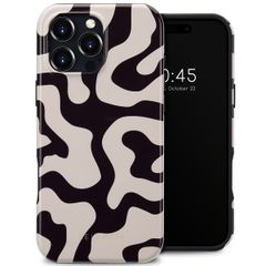 Selencia Vivid Backcover met MagSafe Apple iPhone 16 Pro Max - Art Wave Black