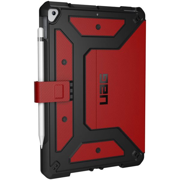 UAG Metropolis Bookcase Apple iPad 9 (2021) 10.2 inch / iPad 8 (2020) 10.2 inch / iPad 7 (2019) 10.2 inch - Rood