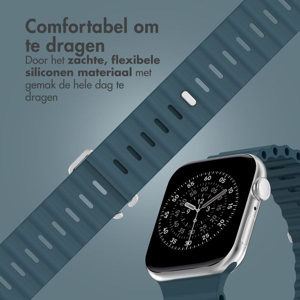 Accezz Ocean bandje Apple Watch | 38/40/41/42 mm - Abyss Blue
