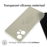 imoshion Design hoesje Xiaomi Redmi Note 12 Pro (5G) - Floral Green