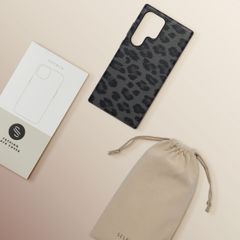 Selencia Sabi Backcover Panterprint met MagSafe Samsung Galaxy S24 Ultra - Midnight Black