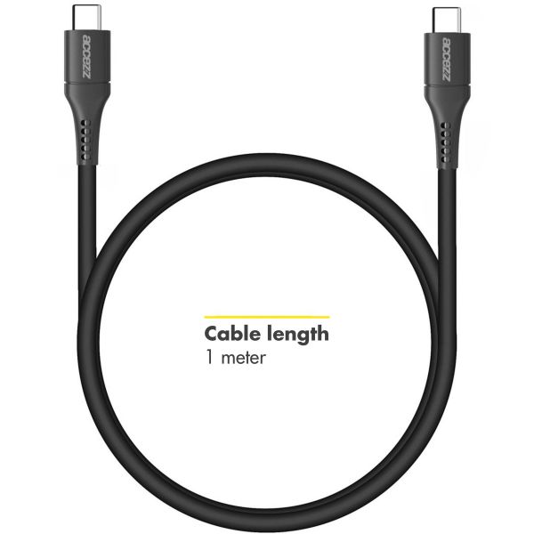 Accezz USB-C naar USB-C kabel Samsung Galaxy S23 Plus - 1 meter - Zwart