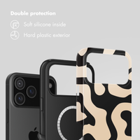Selencia Vivid Back Cover with MagSafe Apple iPhone 17 Pro - Art Wave Black