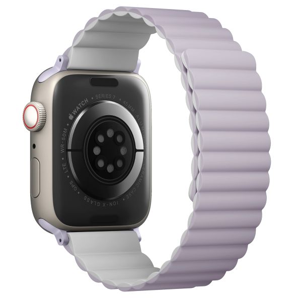 Uniq Revix dubbelzijdig bandje Apple Watch Series 1 t/m 10 / SE / Ultra (2) (44/45/46/49 mm) - Lilac/White