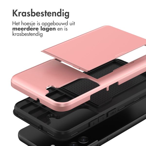 imoshion Backcover met pasjeshouder Samsung Galaxy S21 - Rosé Goud