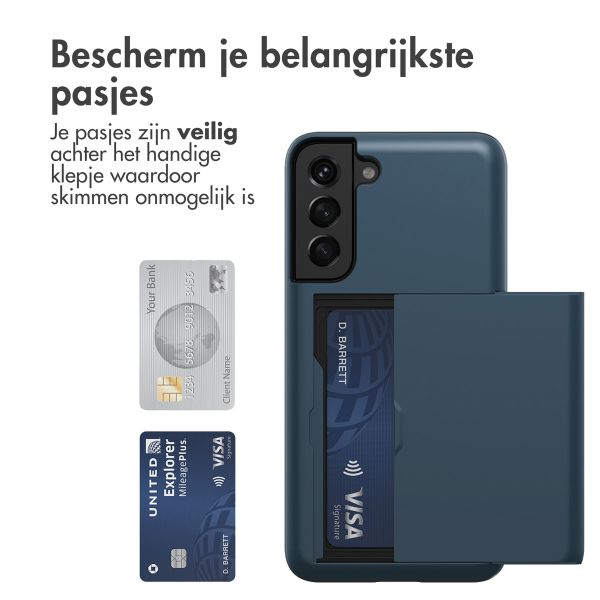 imoshion Backcover met pasjeshouder Samsung Galaxy S22 - Donkerblauw