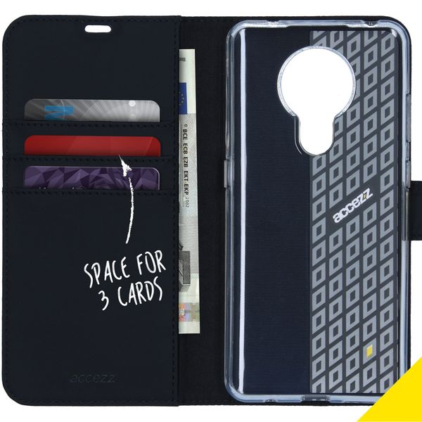 Accezz Wallet Softcase Bookcase Nokia 5.3 - Zwart