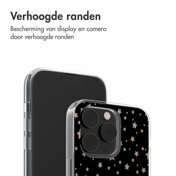 imoshion Design hoesje Apple iPhone 14 - Stars Beige Reverse