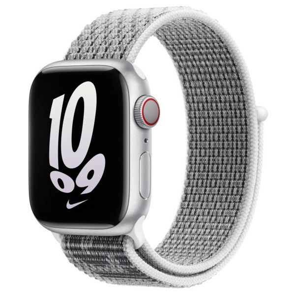 Apple Nike Sport Loop Band Apple Watch Series 1-9 / SE - 38/40/41 mm / Series 10 - 42 mm - Summit White / Black