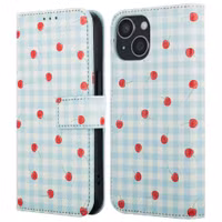 imoshion Design Bookcase Apple iPhone 15 - Cherry Check