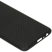 Carbon Softcase Backcover Oppo A74 (4G) - Zwart