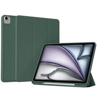 Accezz Smart Silicone Bookcase Apple iPad Air 13 inch (2025) M3 / (2024) M2 - Donkergroen