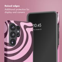 Selencia Vivid Back Cover Samsung Galaxy S26 Ultra - Wavy Swirl Pink Plum