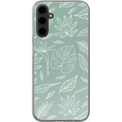 imoshion Design hoesje Samsung Galaxy A14 (5G/4G) - Leaves Line-Art