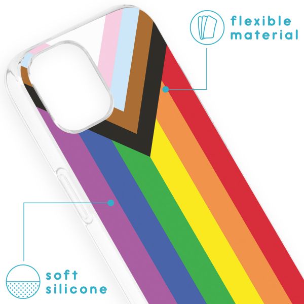 imoshion Design hoesje iPhone 13 - Rainbow flag