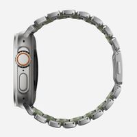 Nomad Stratos Band Apple Watch | 44/45/46/49 mm - Forest Green / Natural Titanium