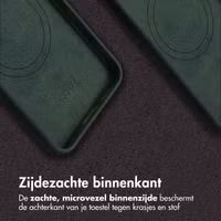 Accezz Vintage Leather Magsafe Backcover Samsung Galaxy S24 / S25 - Smokey Green