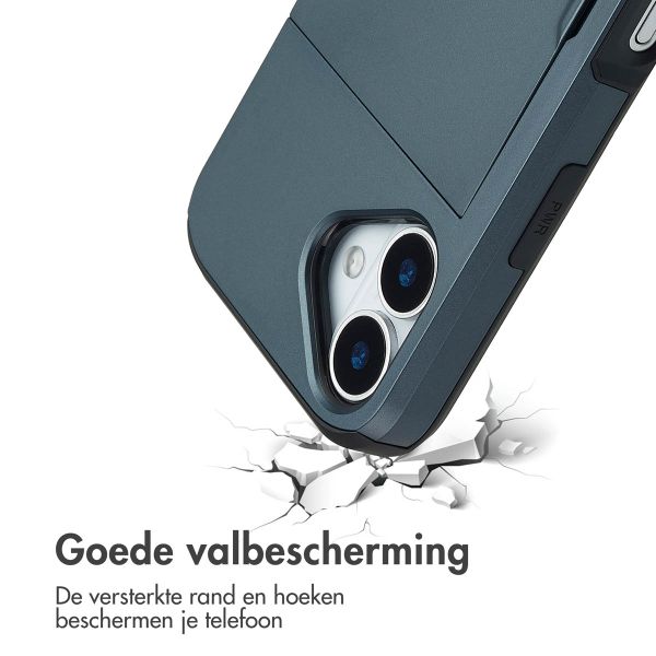 imoshion Backcover met pasjeshouder Apple iPhone 17 - Donkerblauw