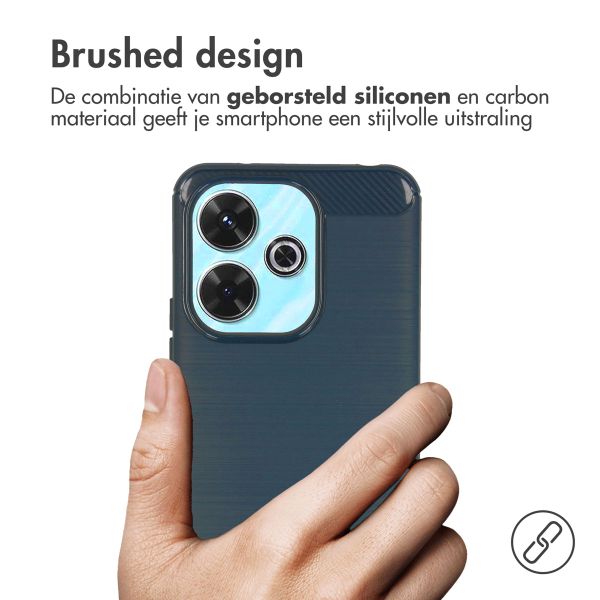 imoshion Brushed Backcover Xiaomi Redmi 13 4G - Donkerblauw