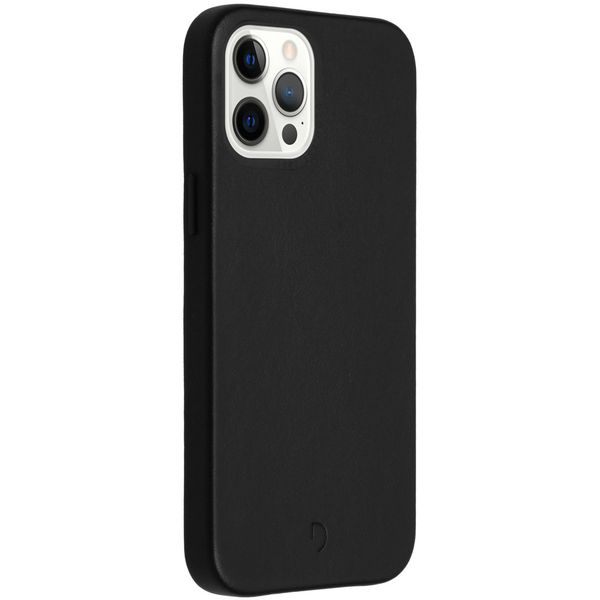 Decoded Leather Backcover Apple iPhone 12 Pro Max - Zwart
