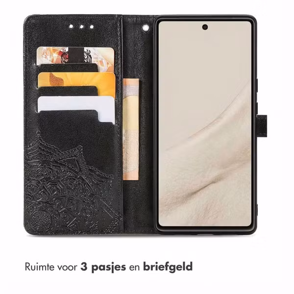 imoshion Mandala Bookcase Google Pixel 7a - Zwart