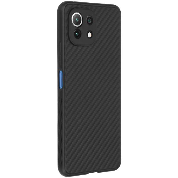 Carbon Softcase Backcover Xiaomi Mi 11 Lite (5G) / Lite (4G) - Zwart