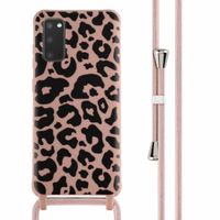 imoshion Siliconen design hoesje met koord Samsung Galaxy S20 - Animal Pink