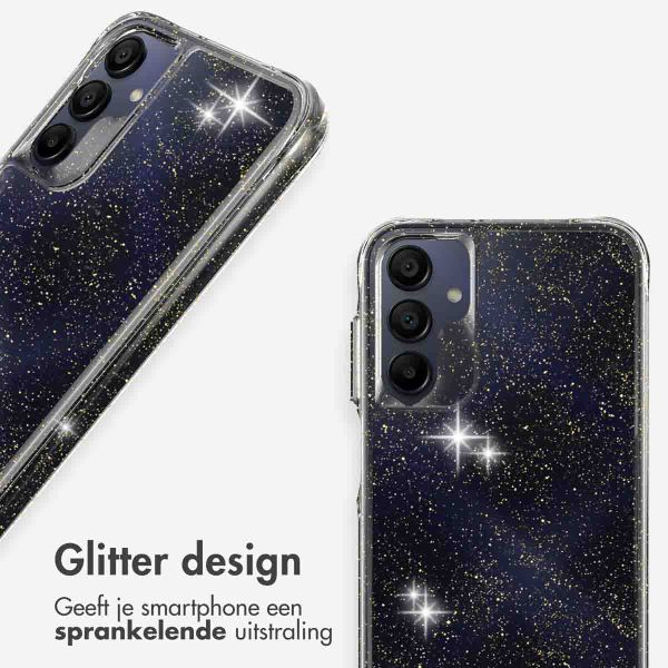 imoshion Clear Glitter Backcover Samsung Galaxy A15 (5G/4G) - Goud