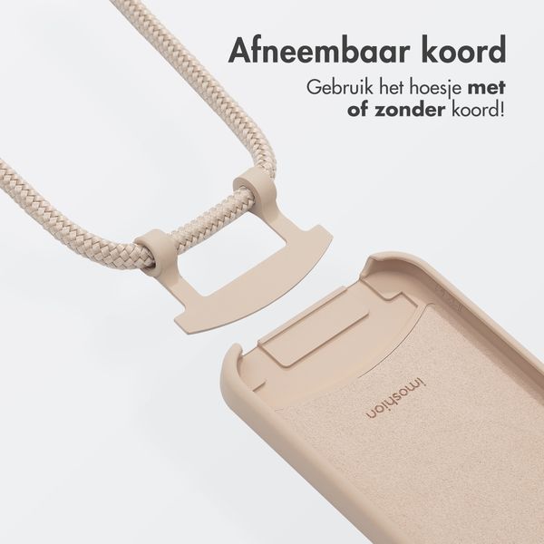 imoshion Color Backcover met afneembaar koord MagSafe iPhone 12 (Pro) - Nude