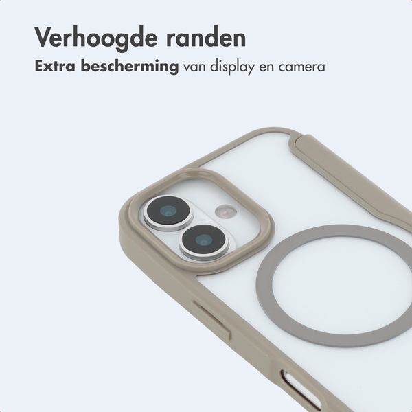 imoshion Transparante Bookcase met MagSafe Apple iPhone 16 - Beige