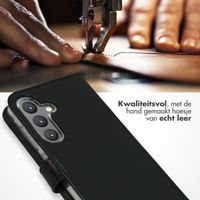 Selencia Echt Leren Bookcase Samsung Galaxy S24 - Zwart