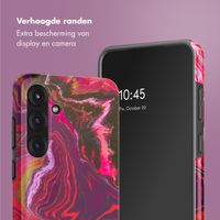 Selencia Vivid Backcover Samsung Galaxy S25 Plus - Marble Purple