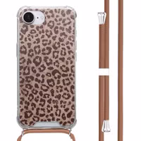 imoshion Design hoesje met koord Apple iPhone 16e - Leopard Mood
