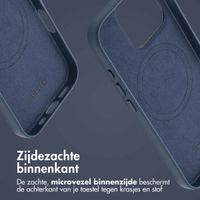 Accezz MagSafe Leather Backcover Apple iPhone 16 Pro - Nightfall Blue