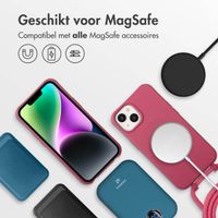 imoshion Color Backcover met afneembaar koord MagSafe Apple iPhone 14 - Raspberry