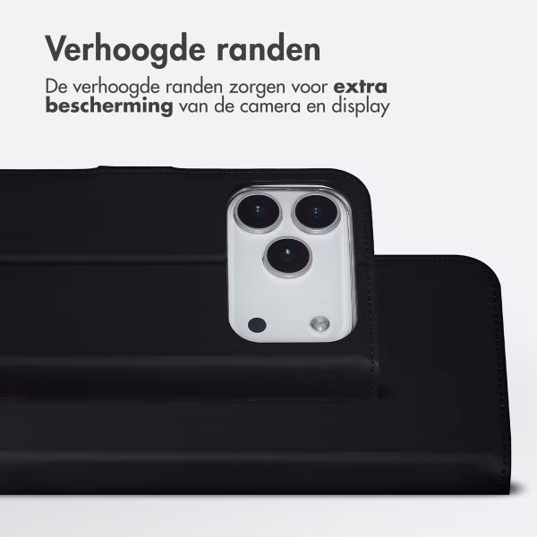 Accezz Wallet Softcase Bookcase Apple iPhone 17 Pro - Zwart