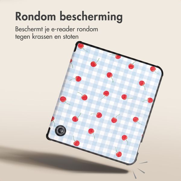 imoshion Design Vouwbare Bookcase Kobo Libra Colour - Cherry Check