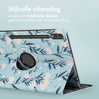 imoshion 360° Draaibare Design Bookcase Samsung Galaxy Tab S10 Ultra / Tab S9 Ultra - Flowers