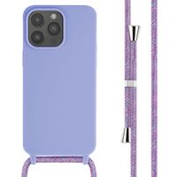 imoshion Siliconen hoesje met koord Apple iPhone 15 Pro Max - Paars