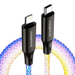 imoshion Lichtgevende Snellaadkabel RGB - USB-C naar Lightning kabel - 2 meter