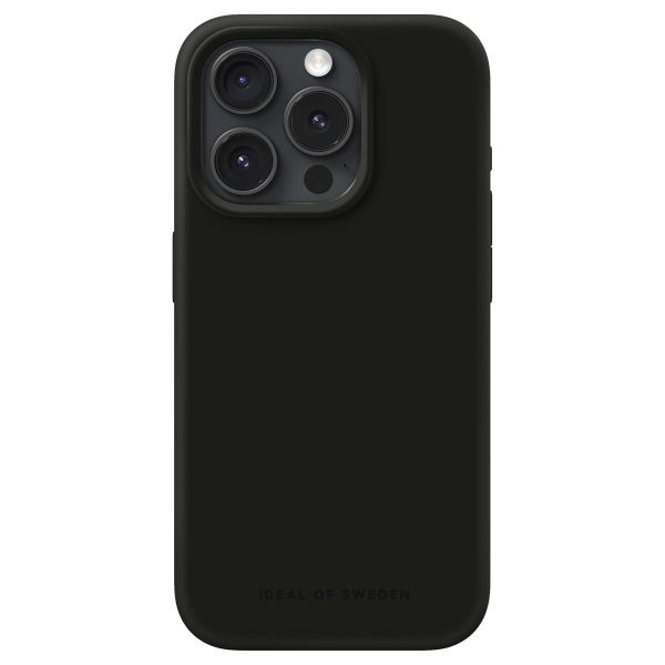 iDeal of Sweden Silicone Case iPhone 15 Pro - Black