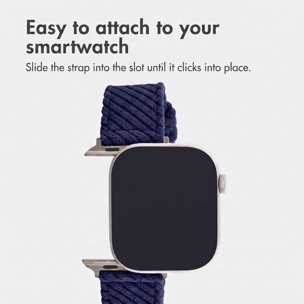 imoshion Corduroy strap Apple Watch | 44/45/46/49 mm - Dark Blue