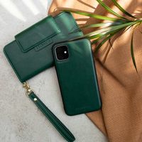 Selencia 2-in-1 Uitneembare Vegan Lederen Bookcase iPhone 11 - Groen